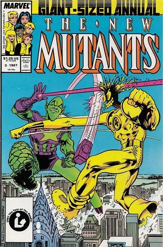 Cover of New Mutants Annual #3. One of 250,000 Vintage American Comics on sale from Krypton!