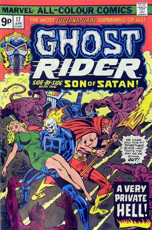 Cover of Ghost Rider (Vol 1) #17. One of 250,000 Vintage American Comics on sale from Krypton!