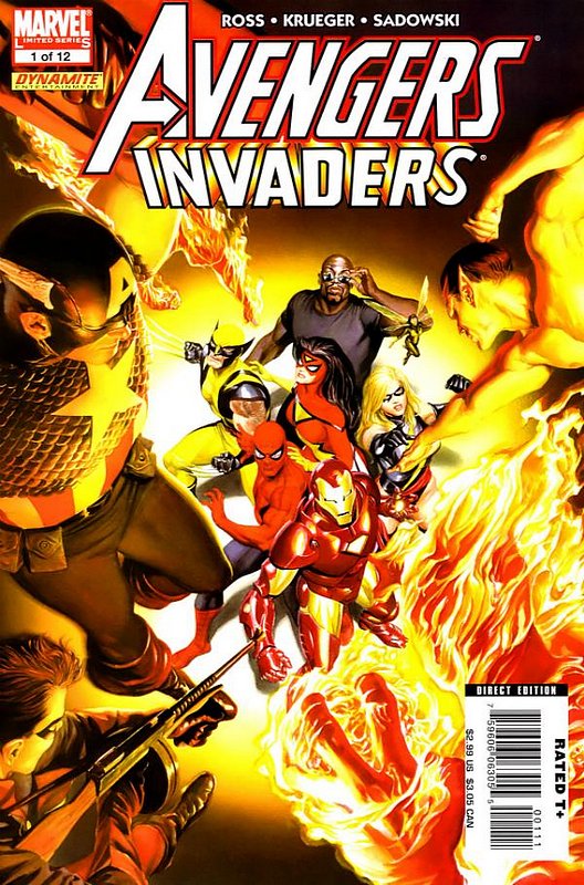 Cover of Avengers/Invaders (2008 Ltd) #1. One of 250,000 Vintage American Comics on sale from Krypton!