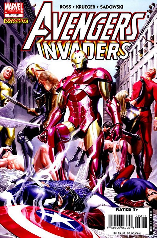 Cover of Avengers/Invaders (2008 Ltd) #2. One of 250,000 Vintage American Comics on sale from Krypton!