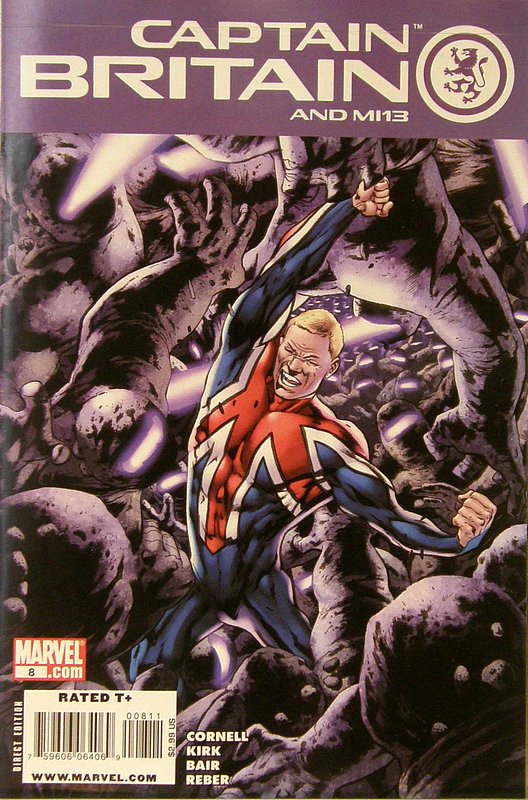 Cover of Captain Britain & MI: 13 #8. One of 250,000 Vintage American Comics on sale from Krypton!