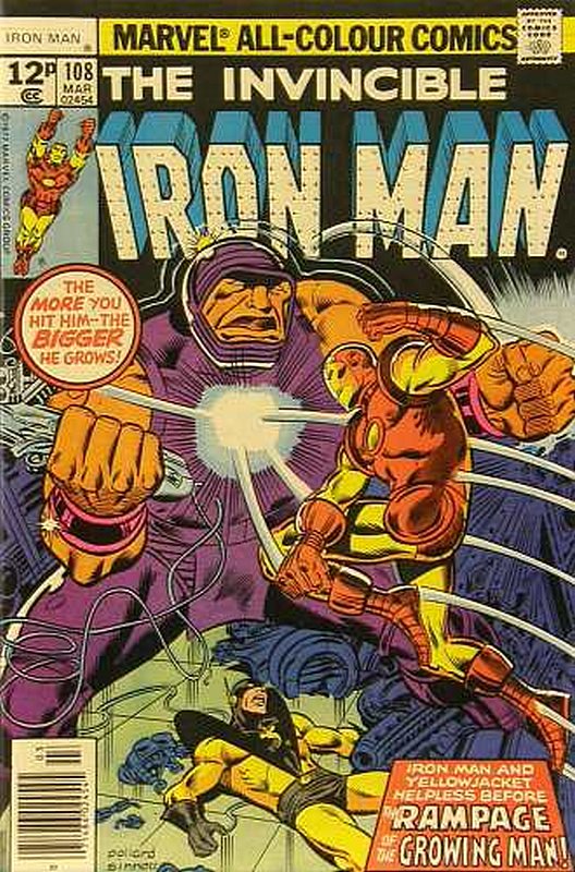Cover of Iron Man (Vol 1) #108. One of 250,000 Vintage American Comics on sale from Krypton!