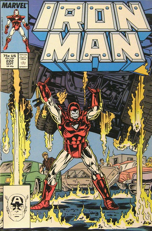 Cover of Iron Man (Vol 1) #222. One of 250,000 Vintage American Comics on sale from Krypton!