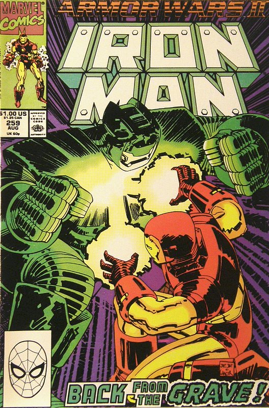Cover of Iron Man (Vol 1) #259. One of 250,000 Vintage American Comics on sale from Krypton!