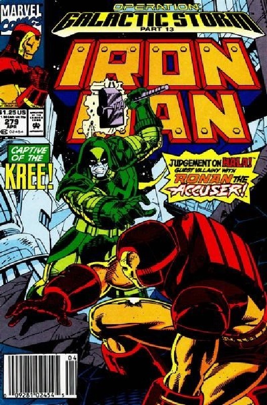 Cover of Iron Man (Vol 1) #279. One of 250,000 Vintage American Comics on sale from Krypton!