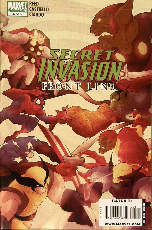 Cover of Secret Invasion: Frontline (2008 ltd) #5. One of 250,000 Vintage American Comics on sale from Krypton!