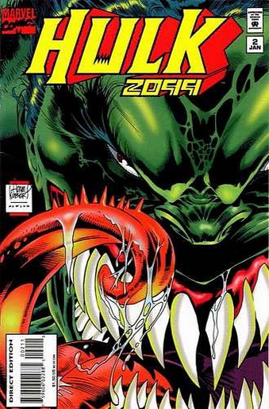 Cover of Hulk 2099 (Vol 1) #2. One of 250,000 Vintage American Comics on sale from Krypton!