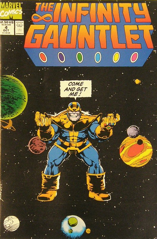 Cover of Infinity Gauntlet (1991 Ltd) #4. One of 250,000 Vintage American Comics on sale from Krypton!