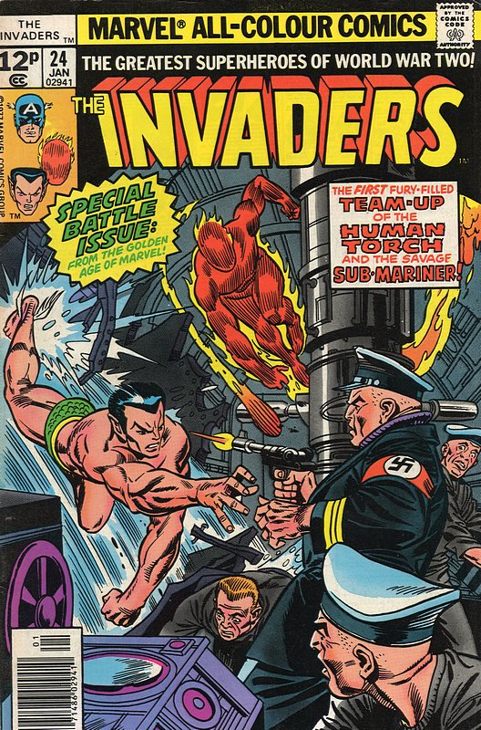 Cover of Invaders (Vol 1) #24. One of 250,000 Vintage American Comics on sale from Krypton!