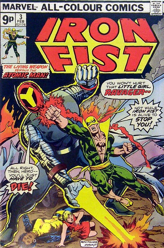 Cover of Iron Fist (Vol 1) #3. One of 250,000 Vintage American Comics on sale from Krypton!