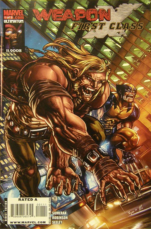 Cover of Weapon X: First Class (2008 Ltd) #1. One of 250,000 Vintage American Comics on sale from Krypton!