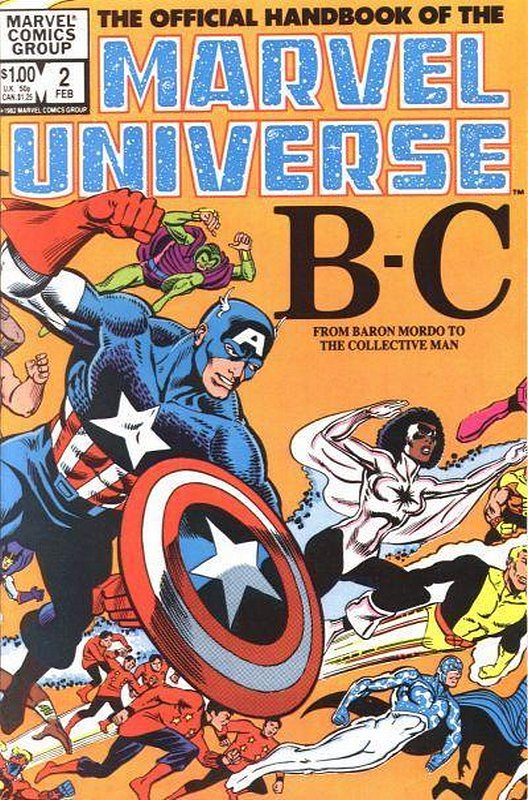 Cover of Marvel Universe (Vol 1) Official Handbook of the #2. One of 250,000 Vintage American Comics on sale from Krypton!
