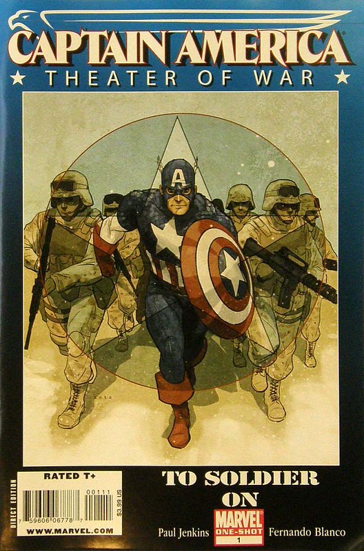 Cover of Captain America: Theater of War-To Soldier on #1. One of 250,000 Vintage American Comics on sale from Krypton!
