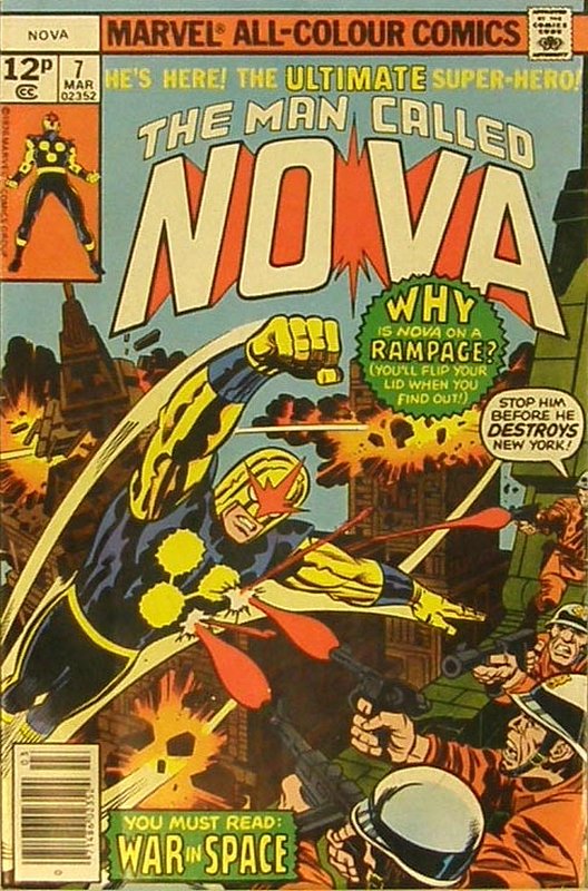 Cover of Nova (Vol 1) #7. One of 250,000 Vintage American Comics on sale from Krypton!
