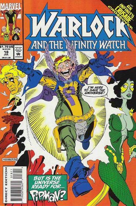 Cover of Warlock (Vol 2) and the Inifinity Watch #18. One of 250,000 Vintage American Comics on sale from Krypton!