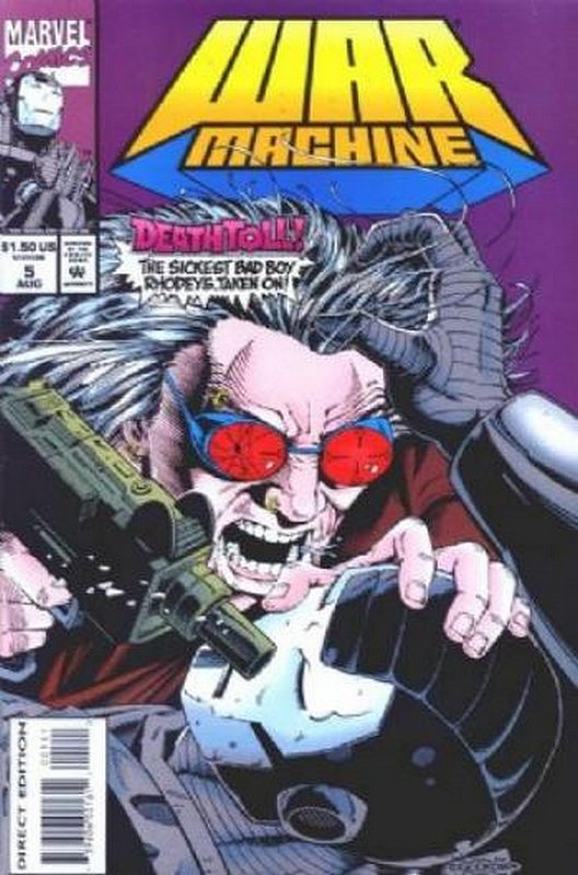 Cover of War Machine (Vol 1) #5. One of 250,000 Vintage American Comics on sale from Krypton!
