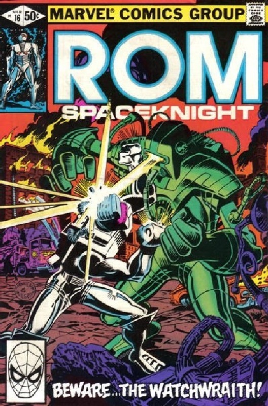 Cover of Rom #16. One of 250,000 Vintage American Comics on sale from Krypton!