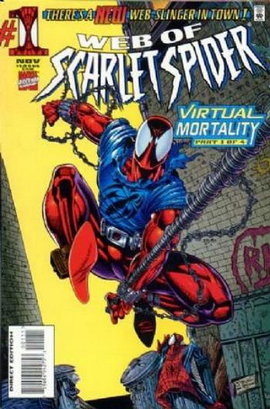 Cover of Web of Scarlet Spider (1995 Ltd) #1. One of 250,000 Vintage American Comics on sale from Krypton!
