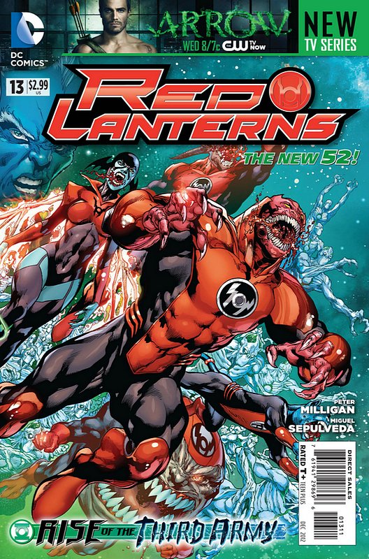 Cover of Red Lanterns (Vol 1) #13. One of 250,000 Vintage American Comics on sale from Krypton!