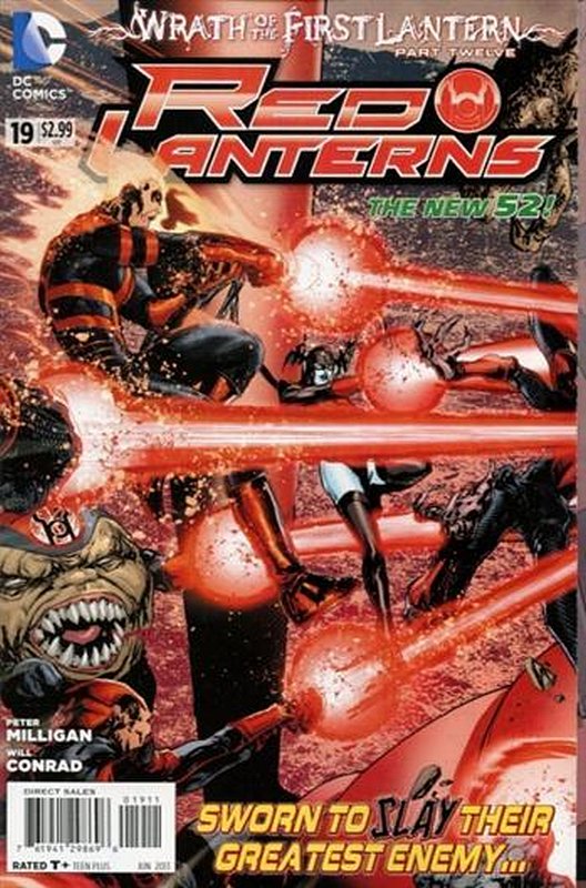 Cover of Red Lanterns (Vol 1) #19. One of 250,000 Vintage American Comics on sale from Krypton!
