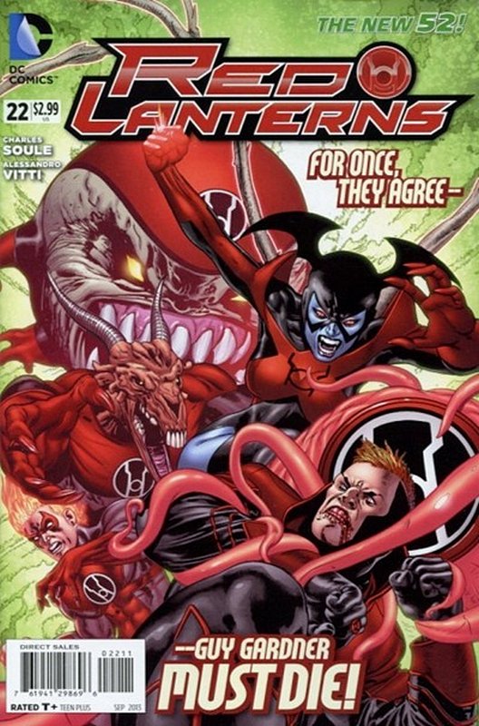 Cover of Red Lanterns (Vol 1) #22. One of 250,000 Vintage American Comics on sale from Krypton!