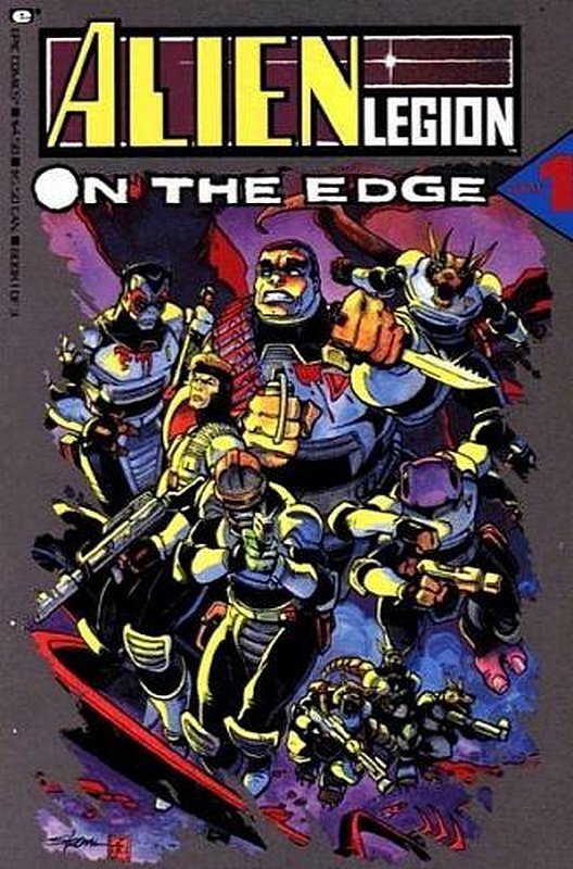 Cover of Alien Legion: On The Edge (1990 Ltd) #1. One of 250,000 Vintage American Comics on sale from Krypton!