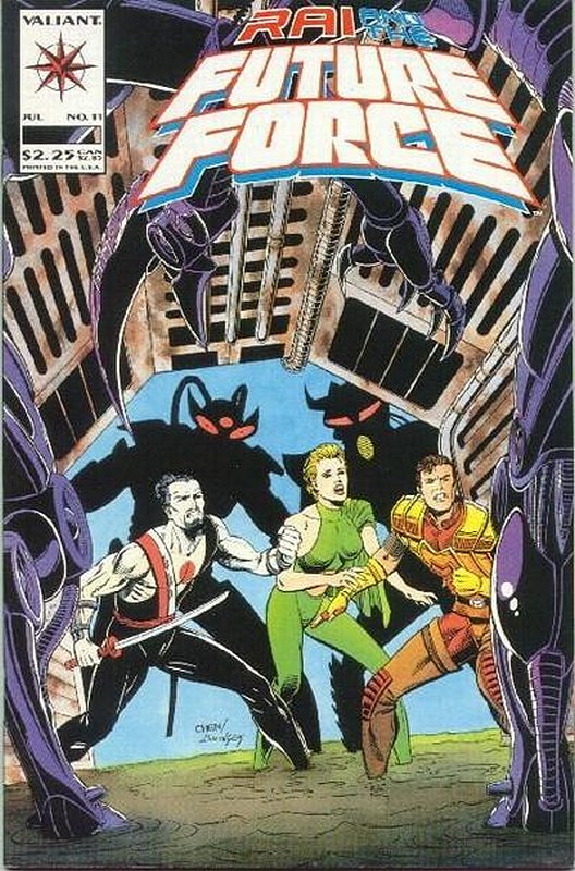 Cover of Rai & The Future Force (Vol 1) #11. One of 250,000 Vintage American Comics on sale from Krypton!