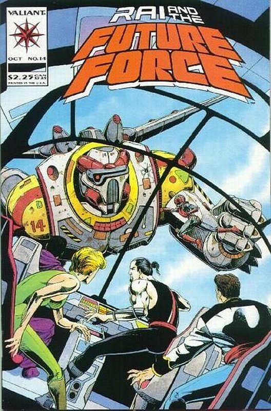 Cover of Rai & The Future Force (Vol 1) #14. One of 250,000 Vintage American Comics on sale from Krypton!