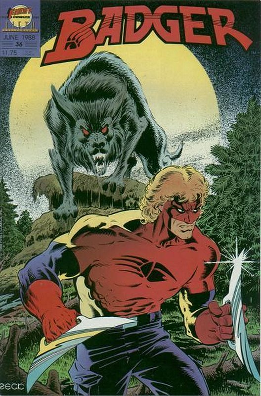 Cover of Badger (Vol 2) (First) #36. One of 250,000 Vintage American Comics on sale from Krypton!
