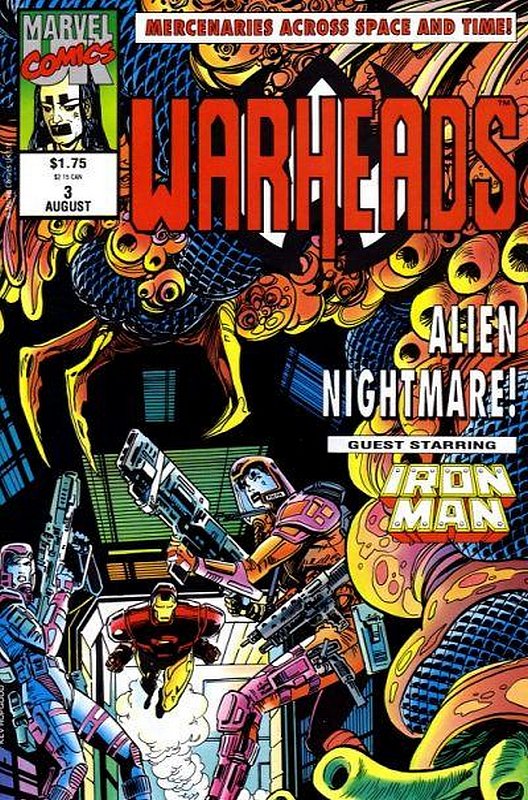 Cover of Warheads (Vol 1) #3. One of 250,000 Vintage American Comics on sale from Krypton!
