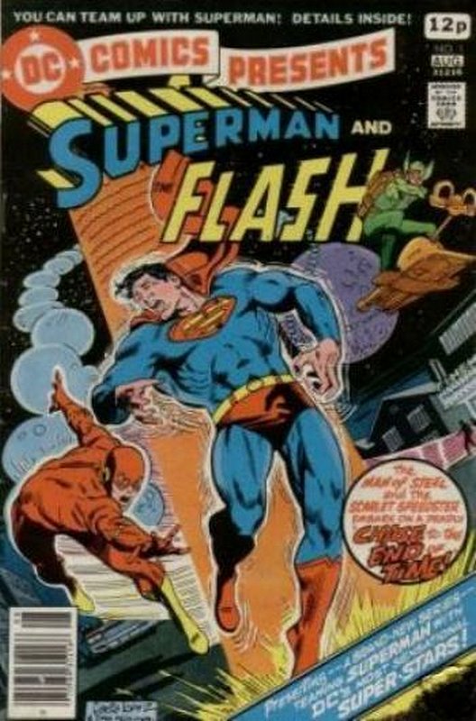 4th Flash vs Superman Race<br> Cover of DC Comics Presents (Vol 1) #1. One of 250,000 Vintage American Comics on sale from Krypton!