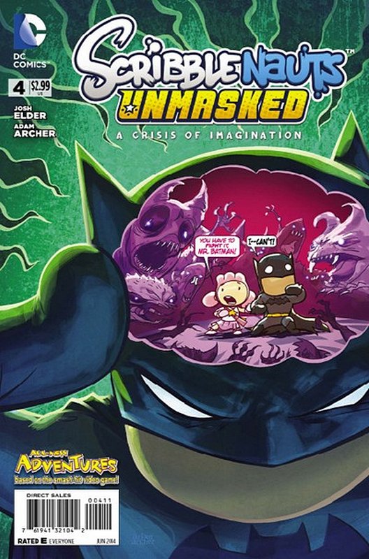 Cover of Scribblenauts Unmasked: A Crisis of Imagination #4. One of 250,000 Vintage American Comics on sale from Krypton!