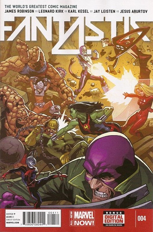 Cover of Fantastic Four (Vol 5) #4. One of 250,000 Vintage American Comics on sale from Krypton!
