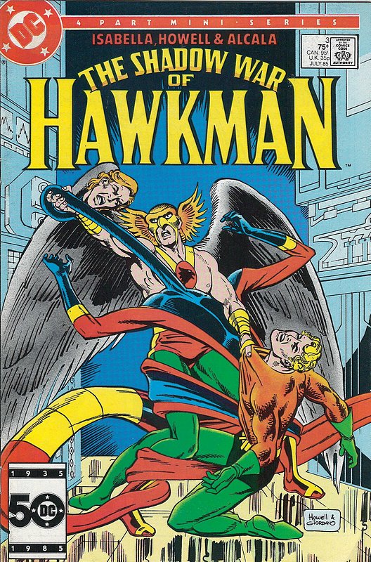 Cover of Hawkman (1985 Ltd) Shadow War of #3. One of 250,000 Vintage American Comics on sale from Krypton!