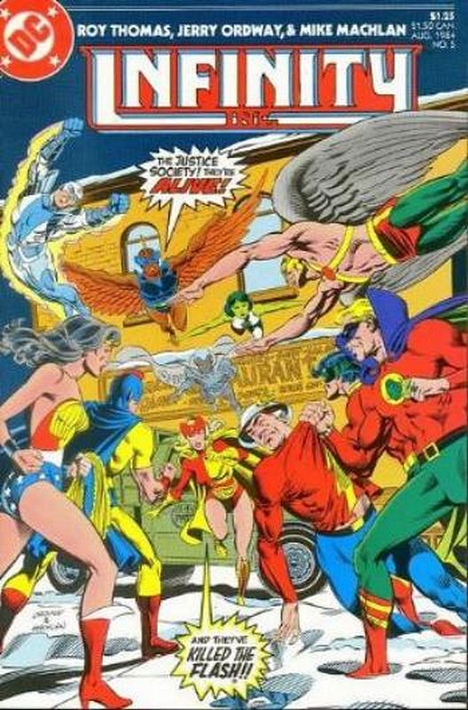 Cover of Infinity Inc (Vol 1) #5. One of 250,000 Vintage American Comics on sale from Krypton!