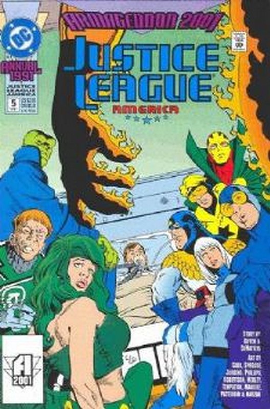 Cover of Justice League Annual (Vol 1) #5. One of 250,000 Vintage American Comics on sale from Krypton!