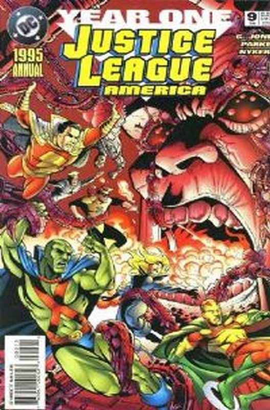 Cover of Justice League Annual (Vol 1) #9. One of 250,000 Vintage American Comics on sale from Krypton!