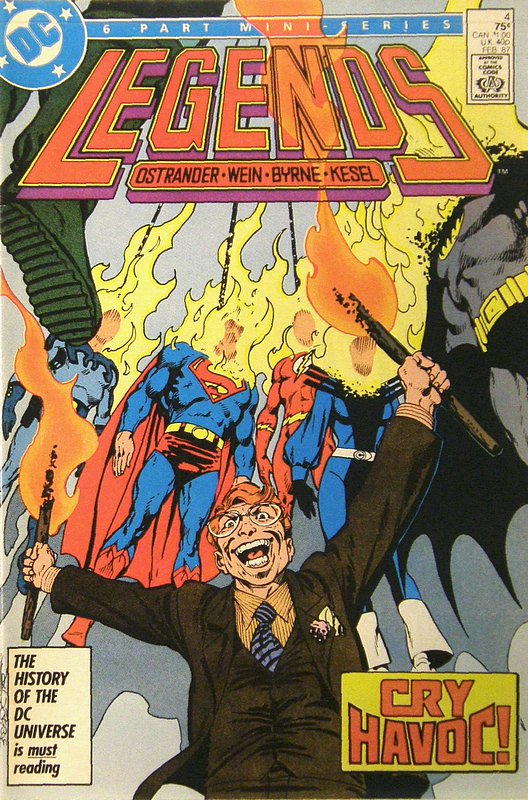 Cover of Legends (1986 Ltd) #4. One of 250,000 Vintage American Comics on sale from Krypton!