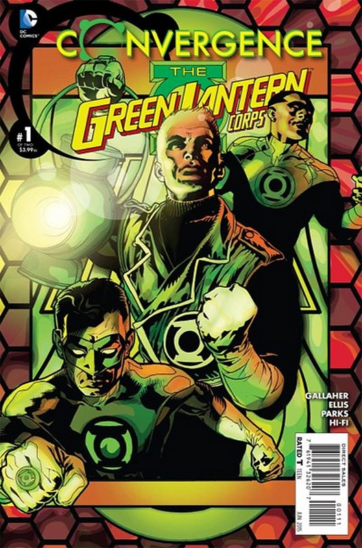 Cover of Convergence: Green Lantern Corp (2015 Ltd) #1. One of 250,000 Vintage American Comics on sale from Krypton!