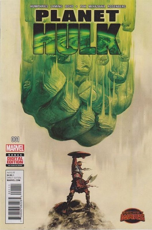 Cover of Planet Hulk (2015 Ltd) #1. One of 250,000 Vintage American Comics on sale from Krypton!