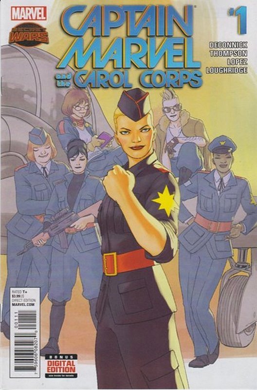 Cover of Captain Marvel & Carol Corps (Vol 1) #1. One of 250,000 Vintage American Comics on sale from Krypton!