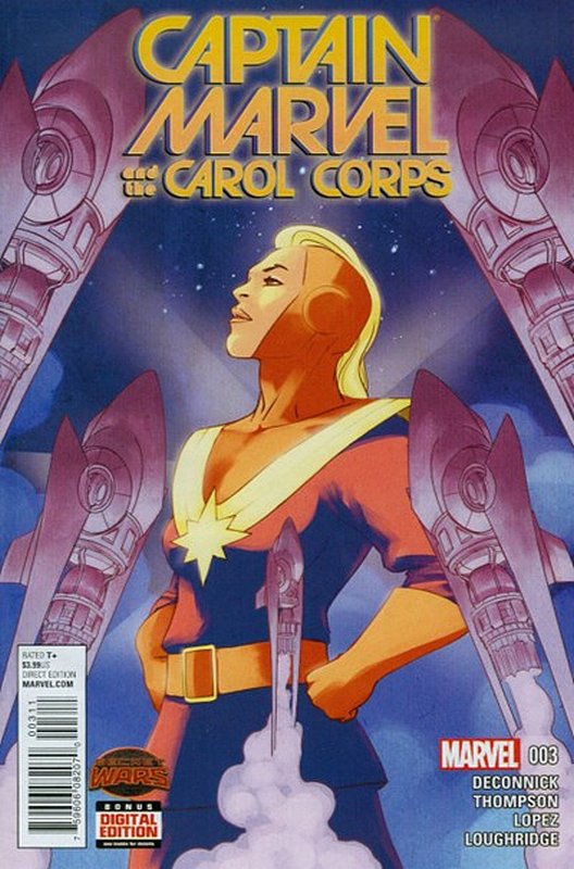 Cover of Captain Marvel & Carol Corps (Vol 1) #3. One of 250,000 Vintage American Comics on sale from Krypton!