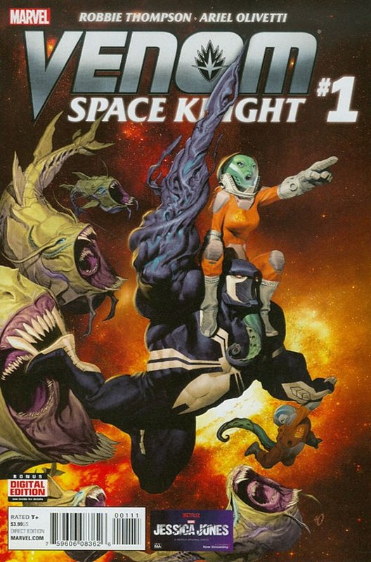 Cover of Venom: Space Knight (Vol 1) #1. One of 250,000 Vintage American Comics on sale from Krypton!
