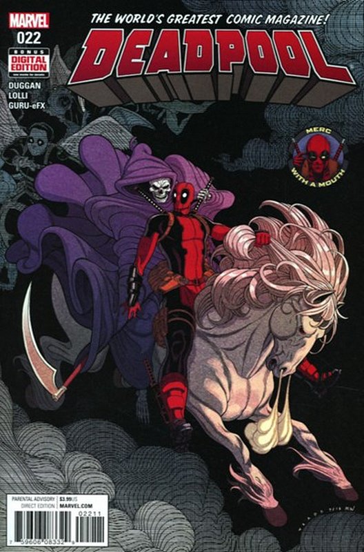 Cover of Deadpool (Vol 4) #22. One of 250,000 Vintage American Comics on sale from Krypton!