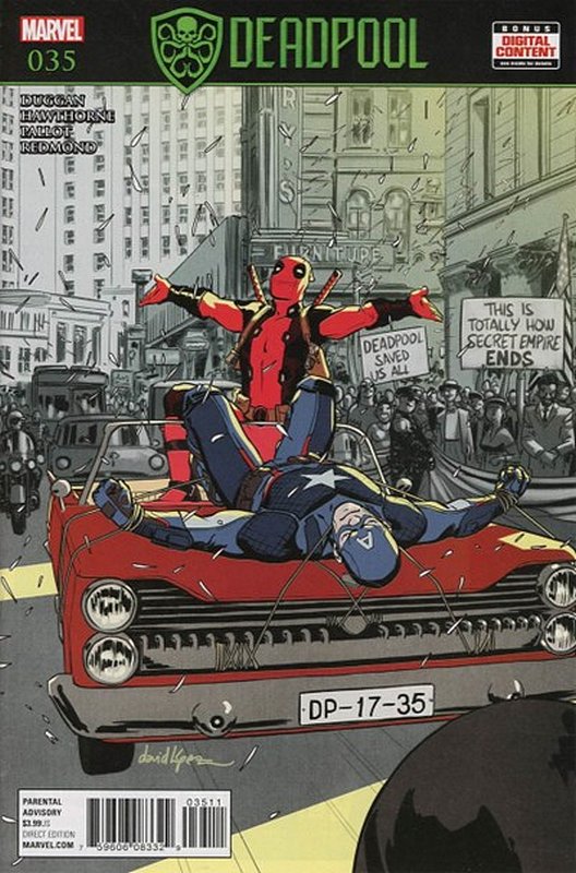 Cover of Deadpool (Vol 4) #35. One of 250,000 Vintage American Comics on sale from Krypton!