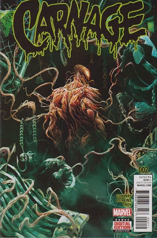Cover of Carnage (Vol 1) #2. One of 250,000 Vintage American Comics on sale from Krypton!