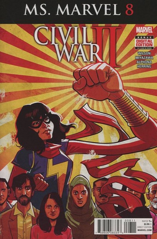 Cover of Ms Marvel (Vol 4) #8. One of 250,000 Vintage American Comics on sale from Krypton!