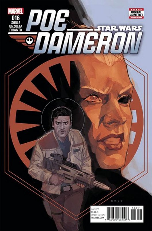 Cover of Star Wars: Poe Dameron #16. One of 250,000 Vintage American Comics on sale from Krypton!