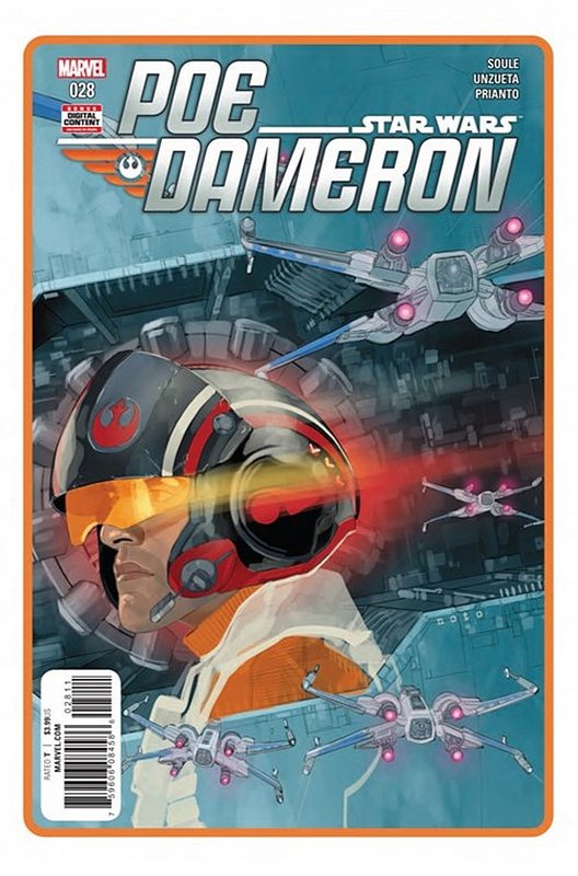 Cover of Star Wars: Poe Dameron #28. One of 250,000 Vintage American Comics on sale from Krypton!
