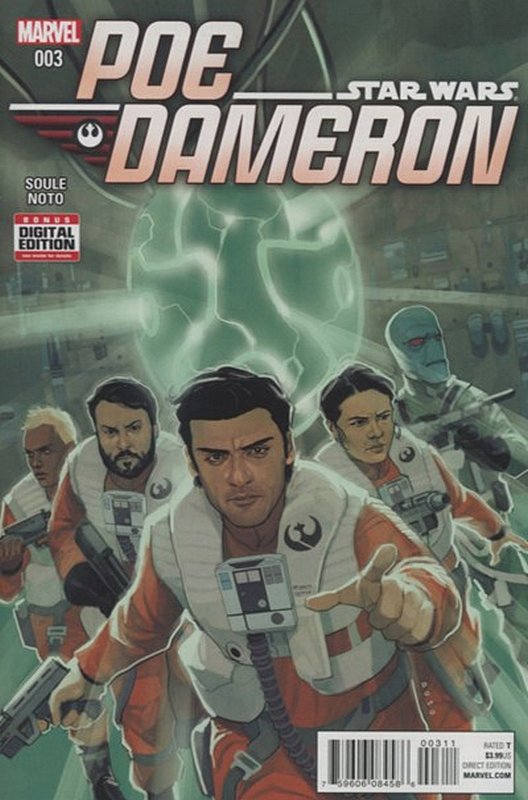 Cover of Star Wars: Poe Dameron #3. One of 250,000 Vintage American Comics on sale from Krypton!
